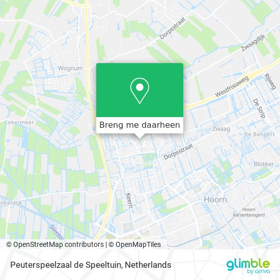 Peuterspeelzaal de Speeltuin kaart