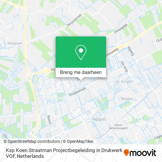 Ksp Koen Straatman Projectbegeleiding in Drukwerk VOF kaart