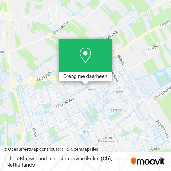 Chris Blouw Land- en Tuinbouwartikelen (Cb) kaart
