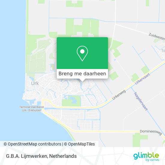 G.B.A. Lijmwerken kaart