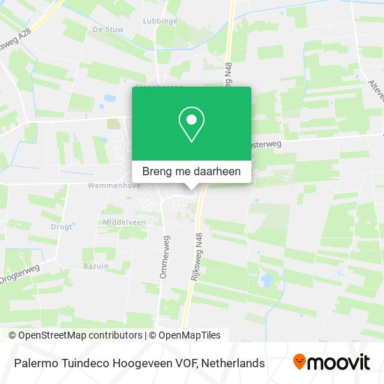 Palermo Tuindeco Hoogeveen VOF kaart