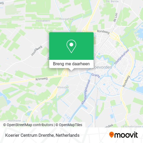 Koerier Centrum Drenthe kaart