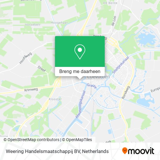 Weering Handelsmaatschappij BV kaart