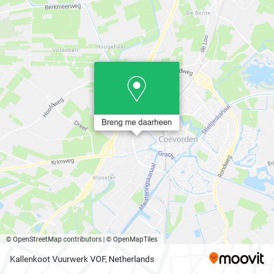 Kallenkoot Vuurwerk VOF kaart
