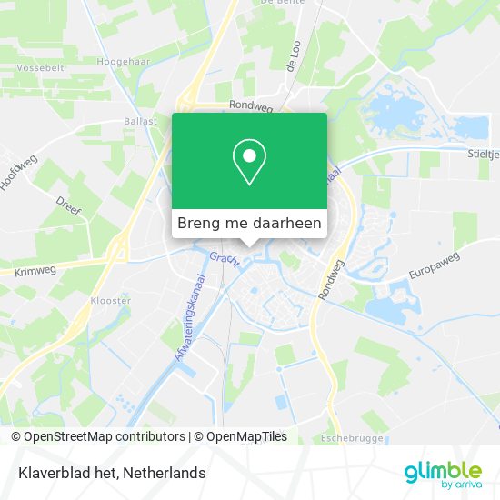 Klaverblad het kaart