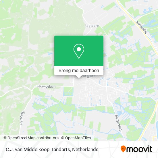 C.J. van Middelkoop Tandarts kaart