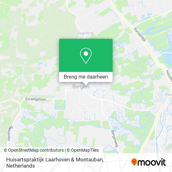 Huisartspraktijk Laarhoven & Montauban kaart