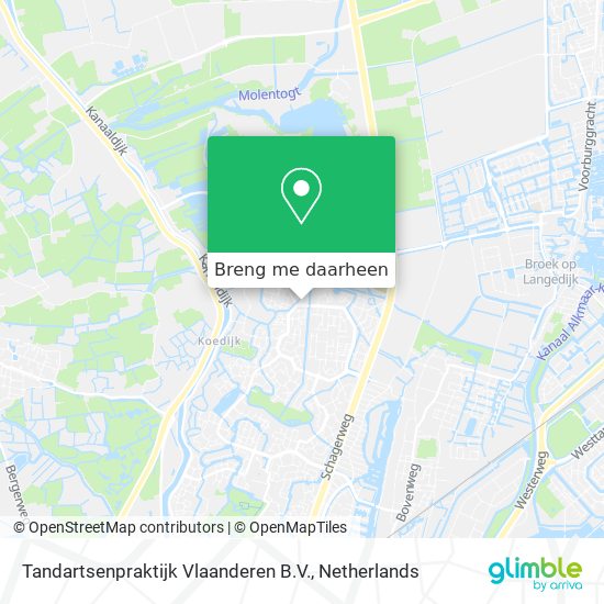 Tandartsenpraktijk Vlaanderen B.V. kaart