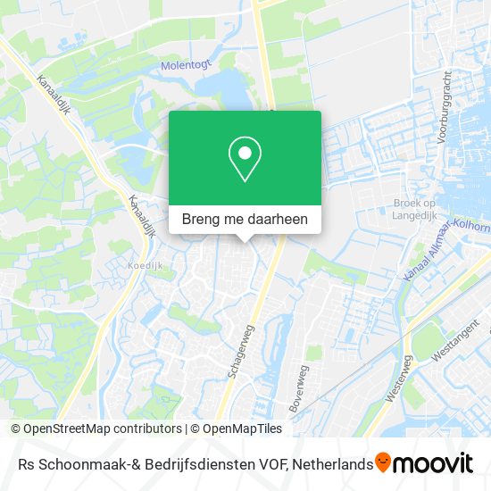 Rs Schoonmaak-& Bedrijfsdiensten VOF kaart