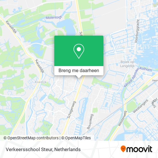 Verkeersschool Steur kaart