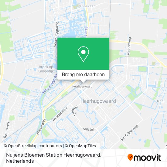 Nuijens Bloemen Station Heerhugowaard kaart