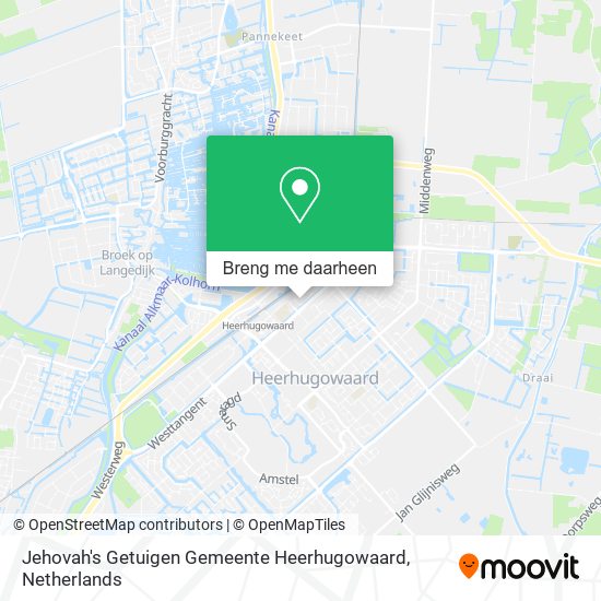 Jehovah's Getuigen Gemeente Heerhugowaard kaart