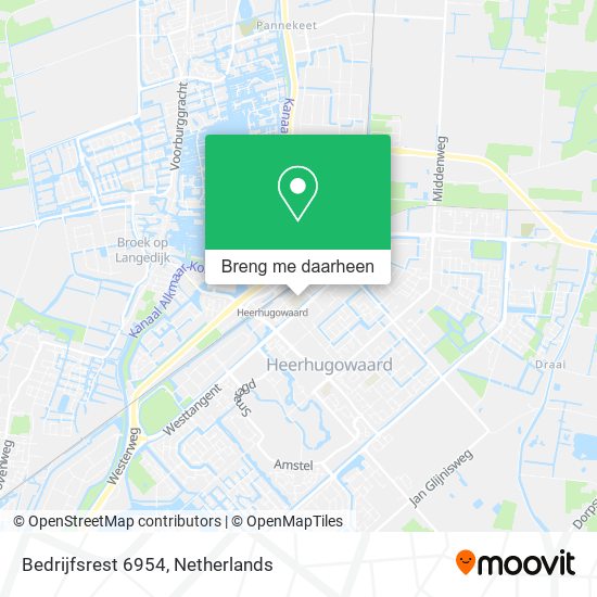 Bedrijfsrest 6954 kaart