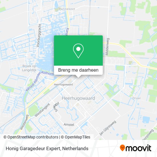 Honig Garagedeur Expert kaart