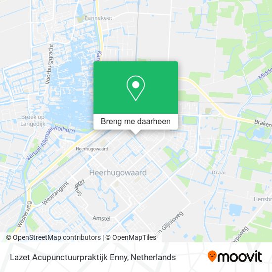 Lazet Acupunctuurpraktijk Enny kaart