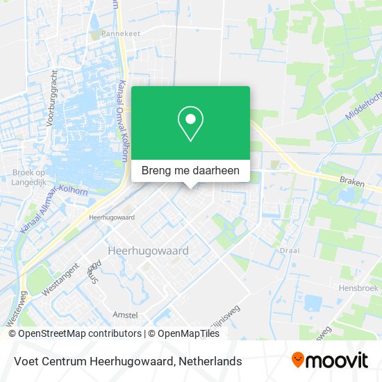Voet Centrum Heerhugowaard kaart