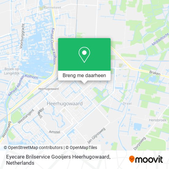 Eyecare Brilservice Gooijers Heerhugowaard kaart