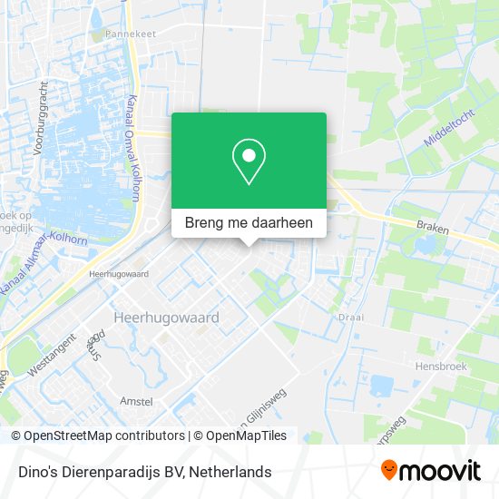 Dino's Dierenparadijs BV kaart