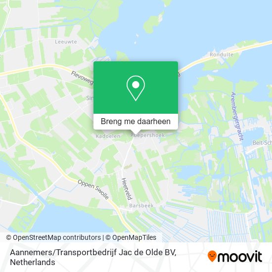 Aannemers / Transportbedrijf Jac de Olde BV kaart