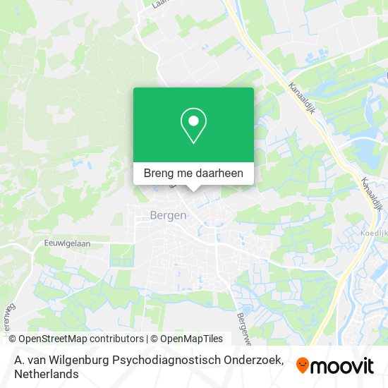 A. van Wilgenburg Psychodiagnostisch Onderzoek kaart