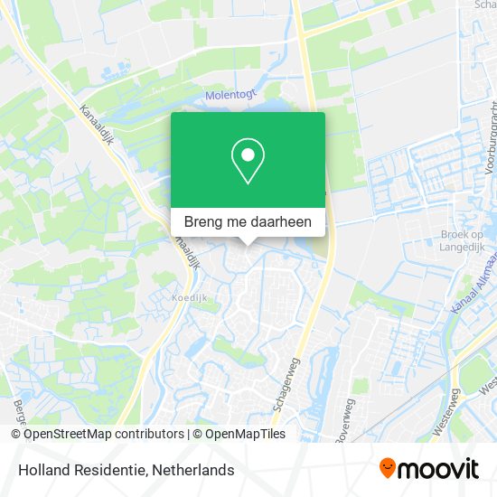 Holland Residentie kaart