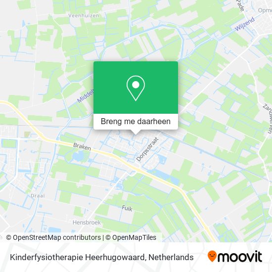 Kinderfysiotherapie Heerhugowaard kaart