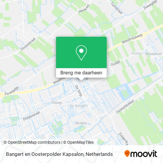 Bangert en Oosterpolder Kapsalon kaart