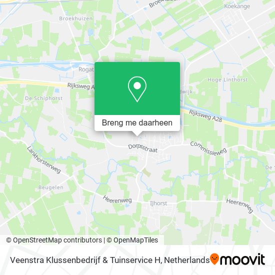 Veenstra Klussenbedrijf & Tuinservice H kaart