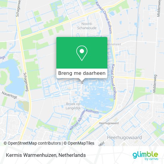 Kermis Warmenhuizen kaart