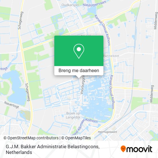 G.J.M. Bakker Administratie Belastingcons kaart