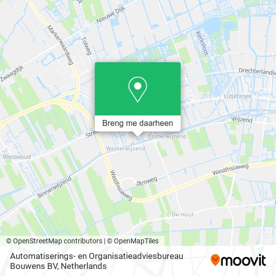 Automatiserings- en Organisatieadviesbureau Bouwens BV kaart