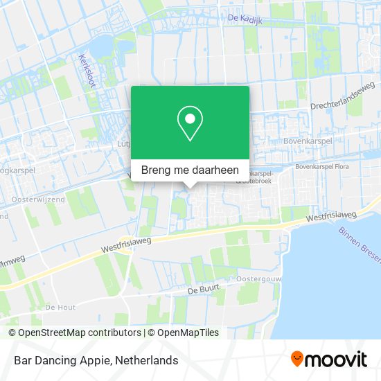 Bar Dancing Appie kaart