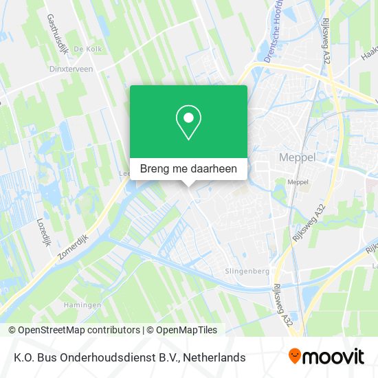 K.O. Bus Onderhoudsdienst B.V. kaart