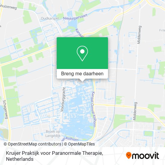 Kruijer Praktijk voor Paranormale Therapie kaart