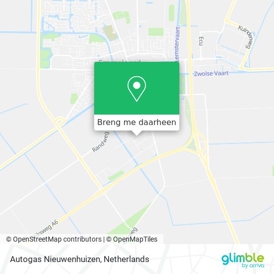 Autogas Nieuwenhuizen kaart