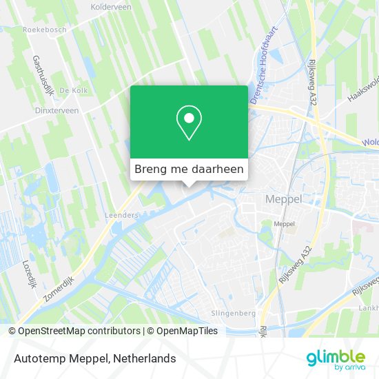 Autotemp Meppel kaart