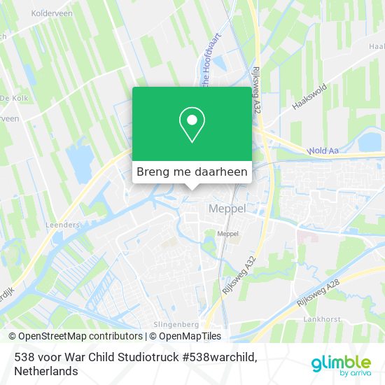 538 voor War Child Studiotruck #538warchild kaart