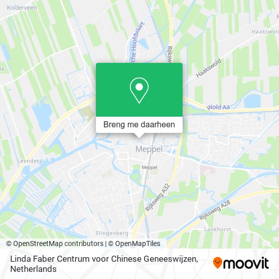 Linda Faber Centrum voor Chinese Geneeswijzen kaart