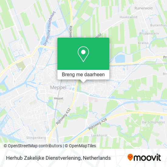 Herhub Zakelijke Dienstverlening kaart