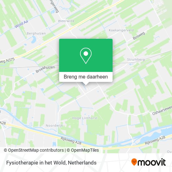 Fysiotherapie in het Wold kaart