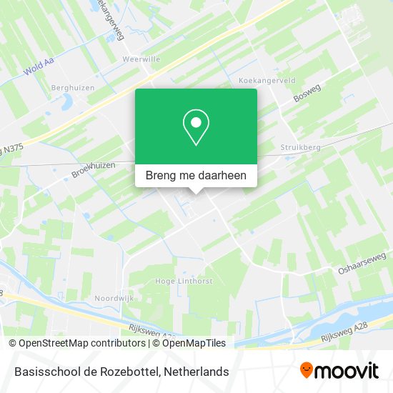 Basisschool de Rozebottel kaart