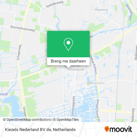 Kiezels Nederland BV de kaart