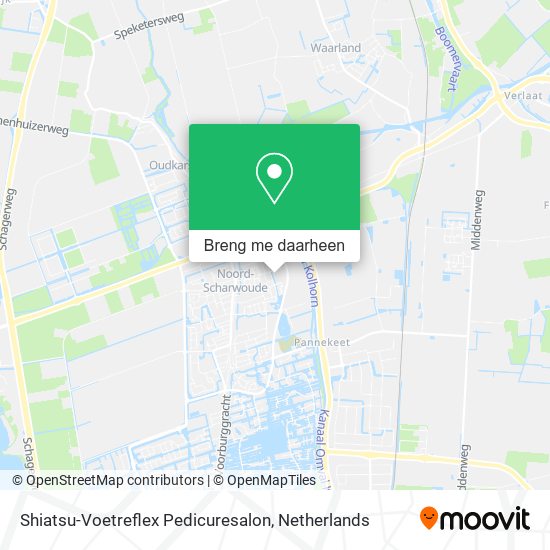 Shiatsu-Voetreflex Pedicuresalon kaart