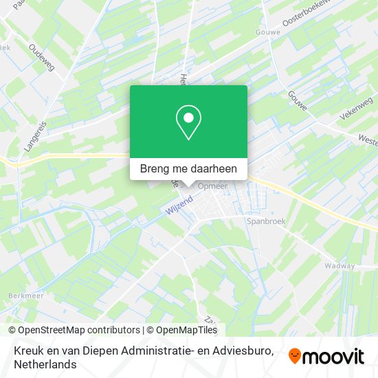 Kreuk en van Diepen Administratie- en Adviesburo kaart