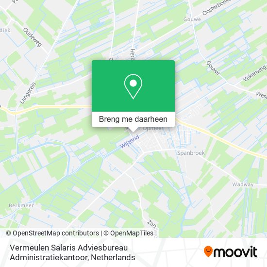 Vermeulen Salaris Adviesbureau Administratiekantoor kaart