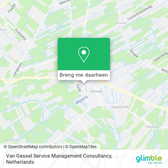 Van Gessel Service Management Consultancy kaart