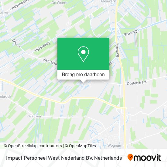 Impact Personeel West Nederland BV kaart