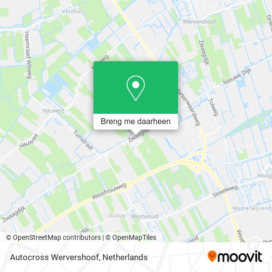Autocross Wervershoof kaart