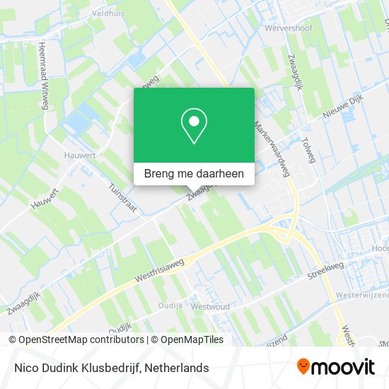 Nico Dudink Klusbedrijf kaart