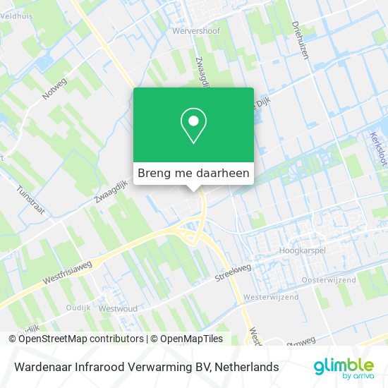 Wardenaar Infrarood Verwarming BV kaart